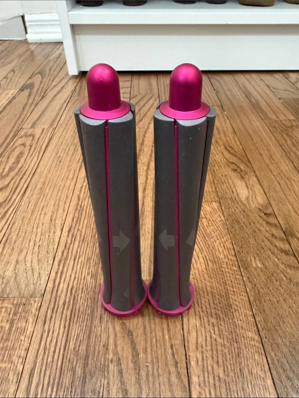 Dyson Airwrap 1.2” 30mm Long Curling Barrels Set – Nickel/Fuchsia